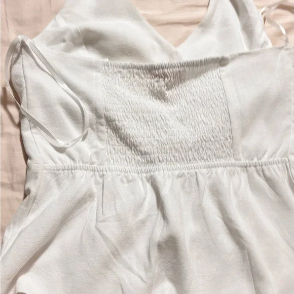 Monteau White Halter Top with Gold Buttons - Picture 6 of 6